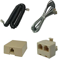 Handset Cords, Line Cords, Surface Jacks and Couplers