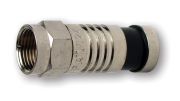 RG6 Yellow Nickel-Plated F PermaSeal-II™ Connectors