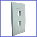 2 Port Decorative Single Gang Wall Plate