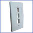 3 Port Decorative Single Gang Wall Plate