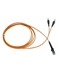 MTRJ-ST Multimode Duplex Jumper - 3 Meter