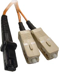 MTRJ - SC Multimode Duplex Fiber Jumper Cable 50/125