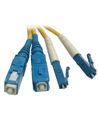 LC - SC Singlemode Duplex Fiber Jumper Cables