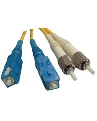 ST - SC Singlemode Duplex Fiber Jumper Cables