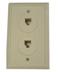 4 Conductor Duplex Flush Jack