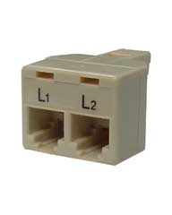 T-Adaptor 4 Conductor Line 1/Line 2 M/F/F