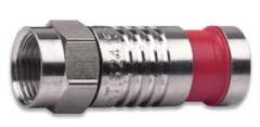 RG59 Red Nickel-Plated F PermaSeal-II™ Connectors