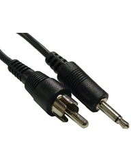 6´ 3.5mm Mono Plug to RCA Plug