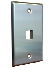 1 Port Stainless Steel Faceplate