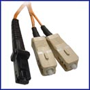 MTRJ - SC Multimode Duplex Fiber Jumper Cable - 62.5/125