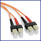 SC-SC Multimode Duplex Fiber Jumper Cables - 62.5/125