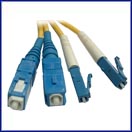 LC - SC Singlemode Duplex Fiber Jumper Cables