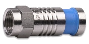 Platinum Tools 18001 F- Type RG6-Quad Blue Band