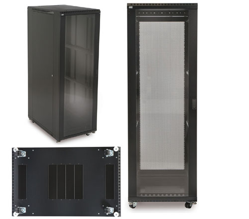 37U Glass Front/Vented Rear Cabinet
