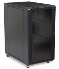 22U Glass Front/Vented Rear Cabinet