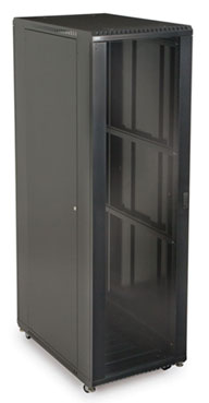 42U Glass Front/Vented Rear Cabinet