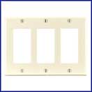 Decora Style Three Gang Wallplate