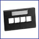 Modular Furniture Faceplate - 4 Port - Extended Depth