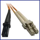 LC-MTRJ Multimode Duplex Fiber Jumper Cable - 62.5/125