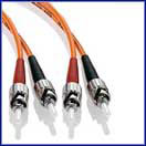 ST-ST Multimode Duplex Fiber Jumper Cables - 62.5/125