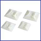 Cable Tie Mounting Button - Self Adhesive Clear - 100 Pack