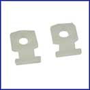 Cable Tie Mounting Button Clear - 100 Pack