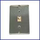 4 Conductor Metal Wall Jack