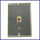 6 Conductor Metal Wall Jack