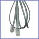 7 Ft. 4 Conductor Modular Line Cord- RJ11/RJ45