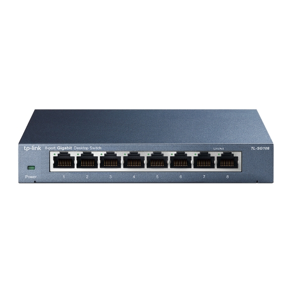 8-Port 10/100/1000 Mbps Desktop Switch Tenda SG108