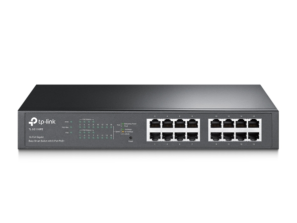 16 Port Gigabit Easy Smart PoE Switch with 8-Port PoE+