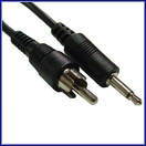 6´ 3.5mm Mono Plug to RCA Plug