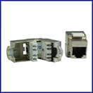 Cat 6 Shielded Jacks (snap-in) 180 Degree