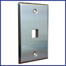 1 Port Stainless Steel Faceplate