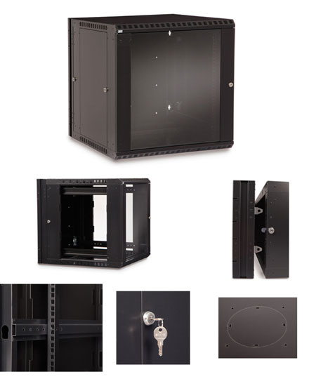 12U Swing-Out Wall Mount Cabinet