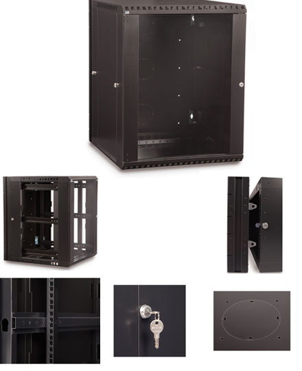 15U Swing-Out Wall Mount Cabinet