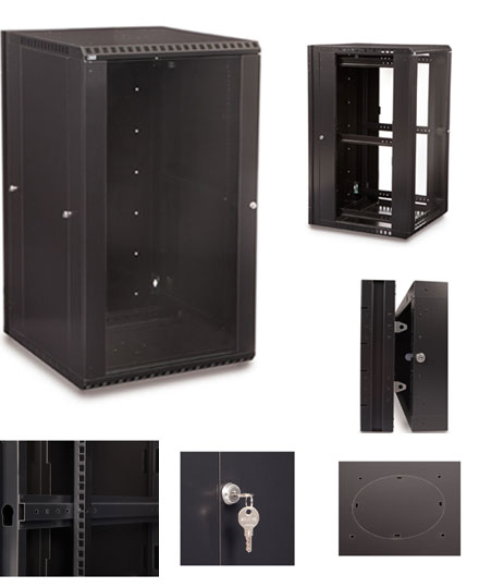 22U Swing-Out Wall Mount Cabinet