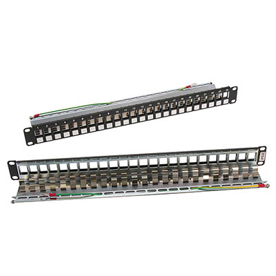 24 Port Shielded Blank Patch Panel