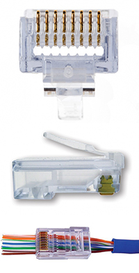 EZ-RJ45 Cat 6+ Connectors 50pack