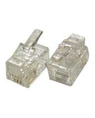 Modular Plug (4P4C) - For Handset Cord 100 Pack