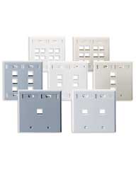 Quickport Wallplates - Dual Gang w/ I.D. Window