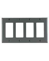 Decora Style Four Gang Wallplate