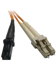 LC-MTRJ Multimode Duplex Fiber Jumper Cable - 62.5/125