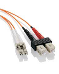 LC-SC Multimode Duplex Fiber Jumper Cables - 62.5/125