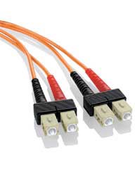SC-SC Multimode Duplex Fiber Jumper Cables - 62.5/125