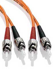 ST-ST Multimode Duplex Fiber Jumper Cables - 62.5/125