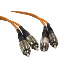 FC-FC Multimode Duplex Fiber Jumper Cables - 62.5/125