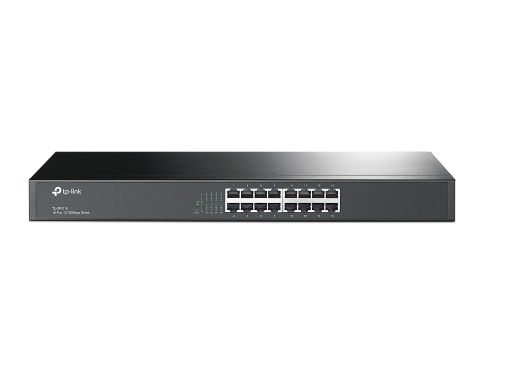 16-Port 10/100Mbps Rackmount Switch