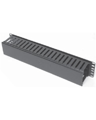 Single Sided Horizontal Cable Manager for Standard 19" Rack