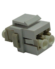 keystone Style LC Duplex Feed-thru Adaptor